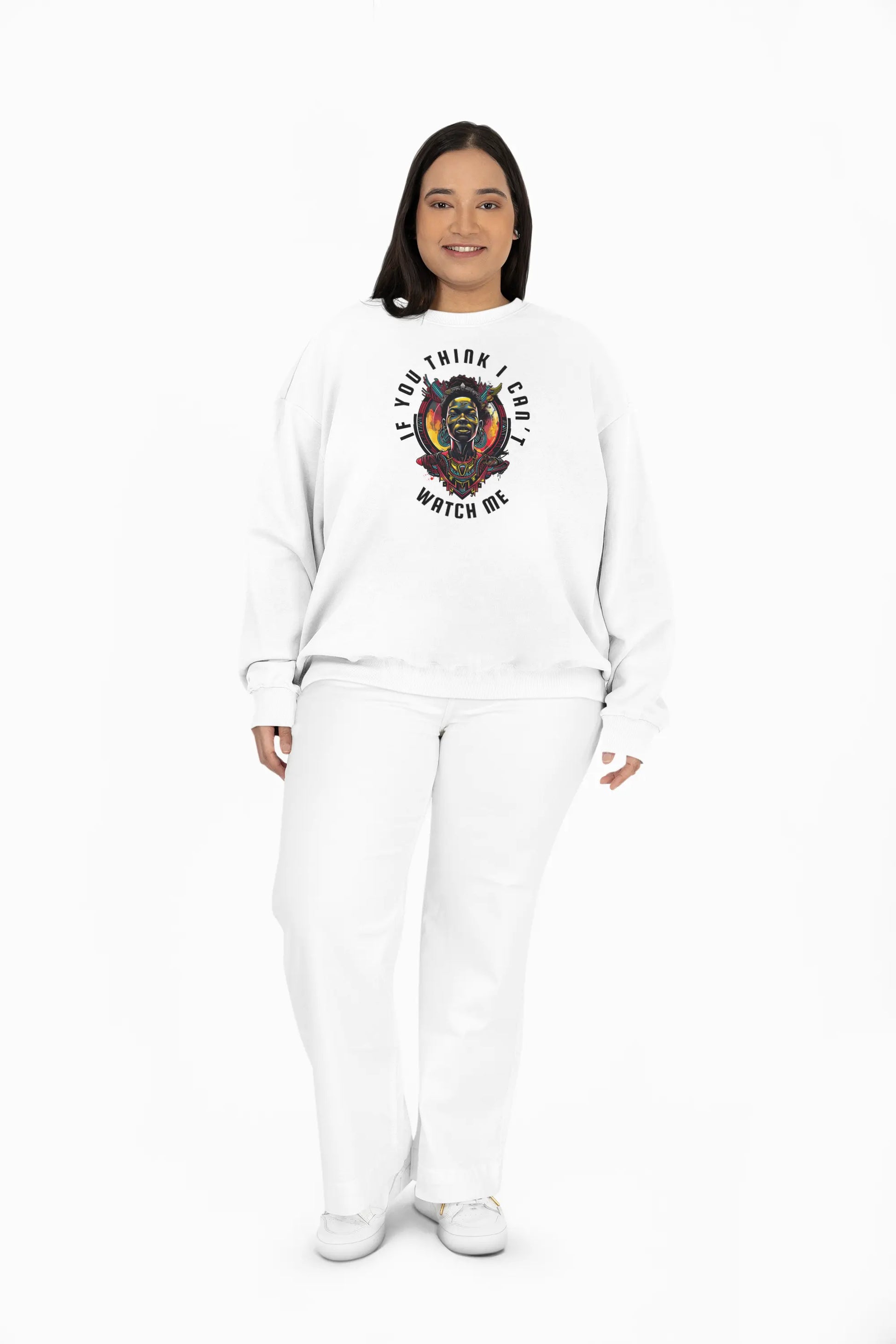 Sweatshirt Unisexe Premium - Watch me F | + de coloris marelka