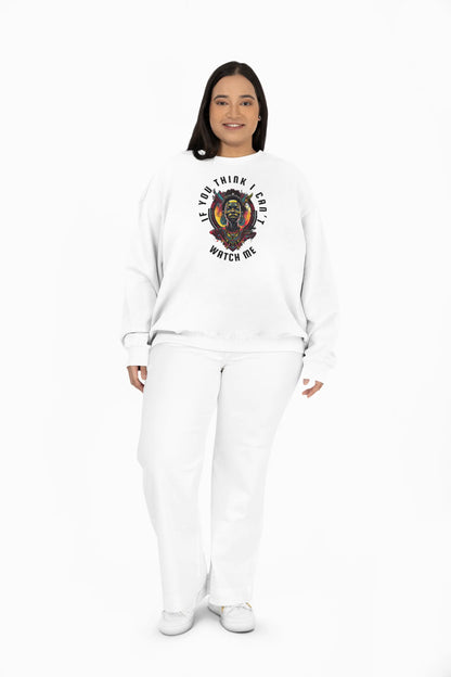 Sweatshirt Unisexe Premium - Watch me F | + de coloris marelka